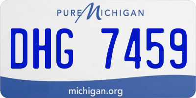 MI license plate DHG7459
