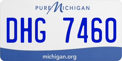 MI license plate DHG7460