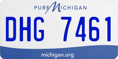 MI license plate DHG7461