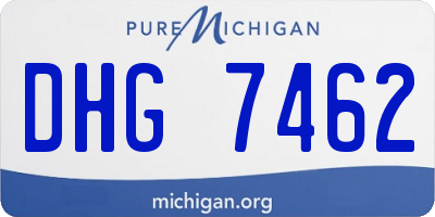 MI license plate DHG7462
