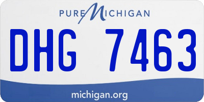 MI license plate DHG7463