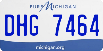 MI license plate DHG7464