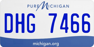 MI license plate DHG7466