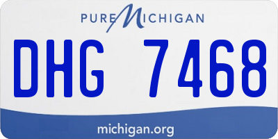 MI license plate DHG7468