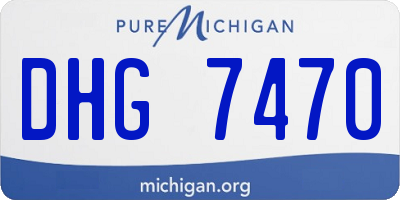 MI license plate DHG7470