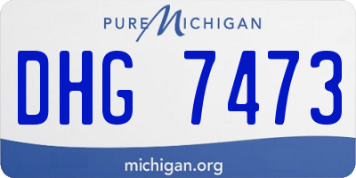 MI license plate DHG7473