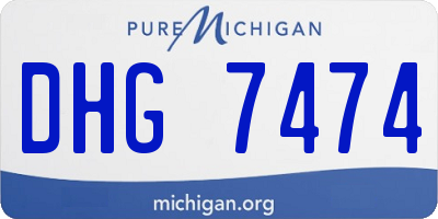MI license plate DHG7474