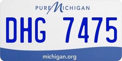 MI license plate DHG7475