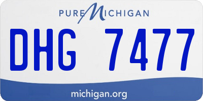 MI license plate DHG7477