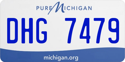MI license plate DHG7479