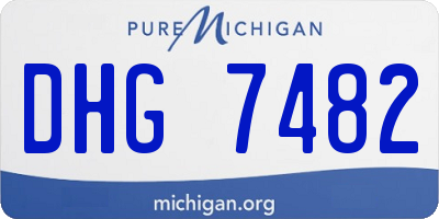 MI license plate DHG7482