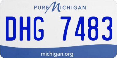 MI license plate DHG7483