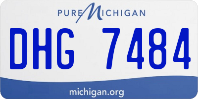 MI license plate DHG7484