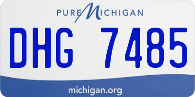 MI license plate DHG7485