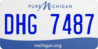MI license plate DHG7487