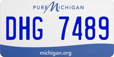 MI license plate DHG7489