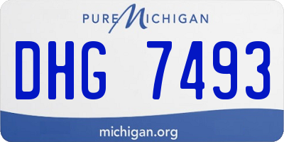 MI license plate DHG7493