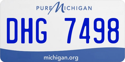 MI license plate DHG7498