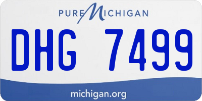 MI license plate DHG7499