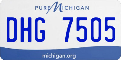 MI license plate DHG7505