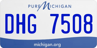 MI license plate DHG7508