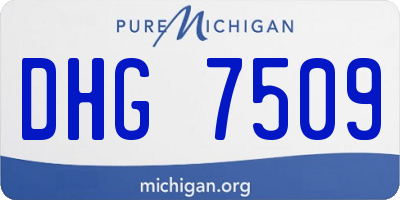 MI license plate DHG7509