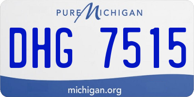 MI license plate DHG7515
