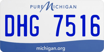 MI license plate DHG7516