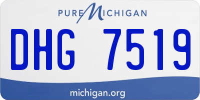 MI license plate DHG7519