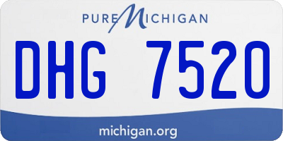 MI license plate DHG7520