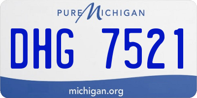 MI license plate DHG7521