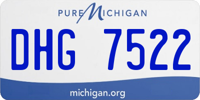 MI license plate DHG7522