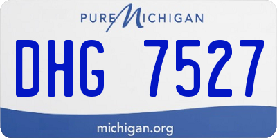 MI license plate DHG7527