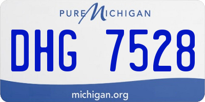 MI license plate DHG7528