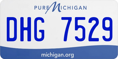 MI license plate DHG7529