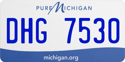 MI license plate DHG7530