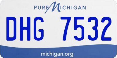 MI license plate DHG7532