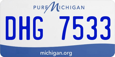 MI license plate DHG7533