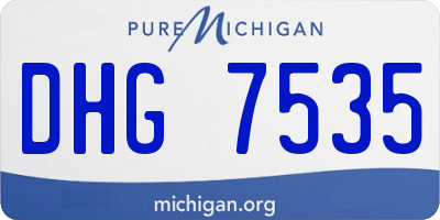 MI license plate DHG7535