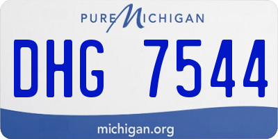 MI license plate DHG7544