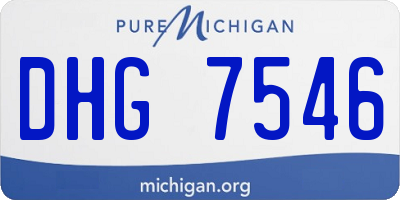 MI license plate DHG7546