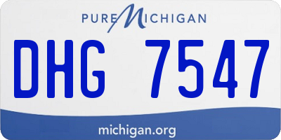 MI license plate DHG7547