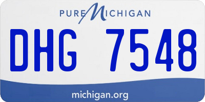 MI license plate DHG7548