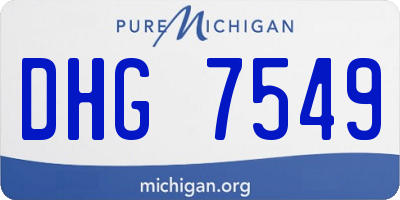 MI license plate DHG7549