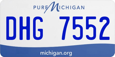 MI license plate DHG7552