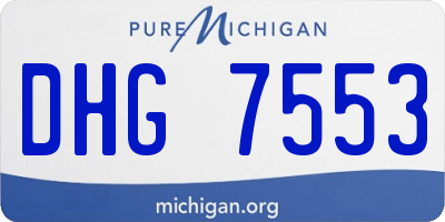 MI license plate DHG7553