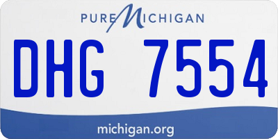 MI license plate DHG7554