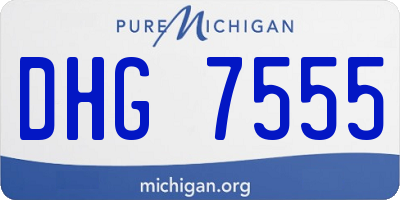 MI license plate DHG7555