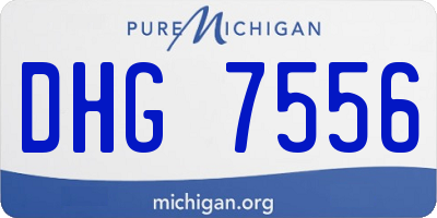 MI license plate DHG7556