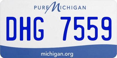 MI license plate DHG7559
